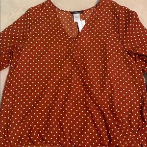 West Kei Allan tie sleeve high low blouse